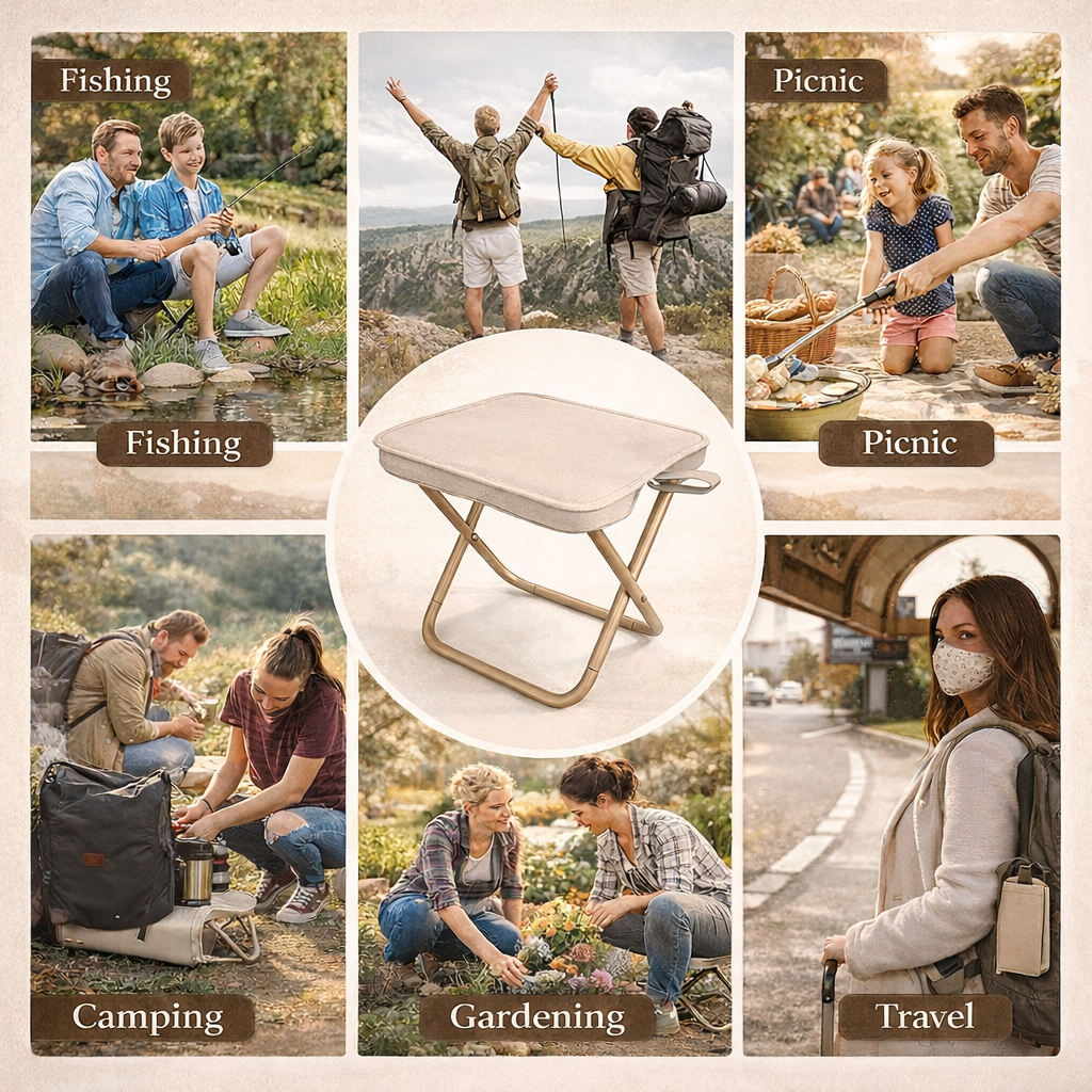 Portable, Mini Aluminum Folding Camping Chairs