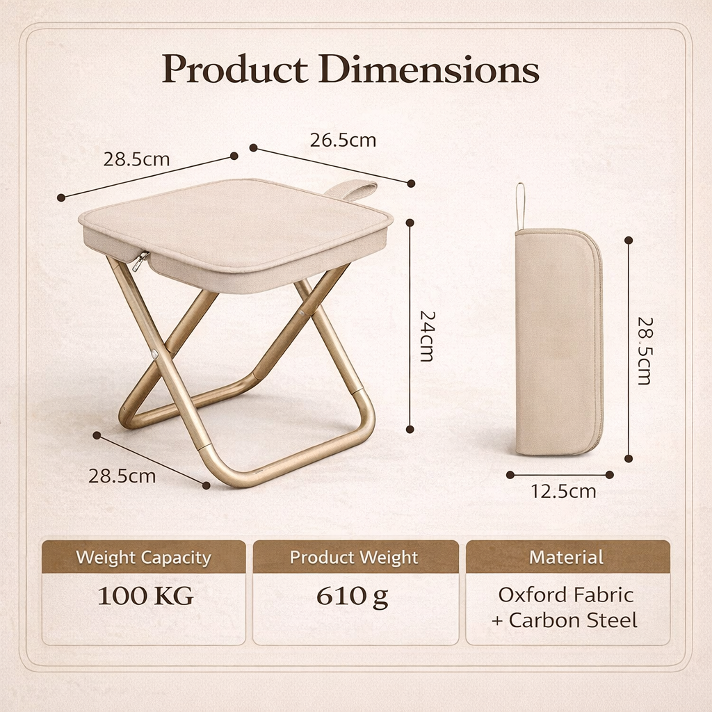 Portable, Mini Aluminum Folding Camping Chairs
