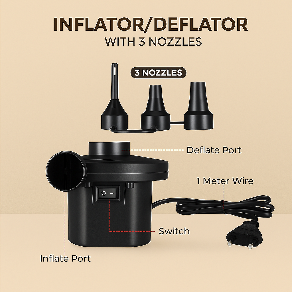 Inflatable Deck Sofa Chair with Air Pump