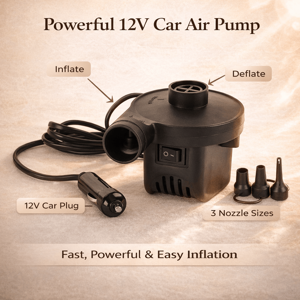 Car Inflatable Bed with Pump & 2 Air Pillow
